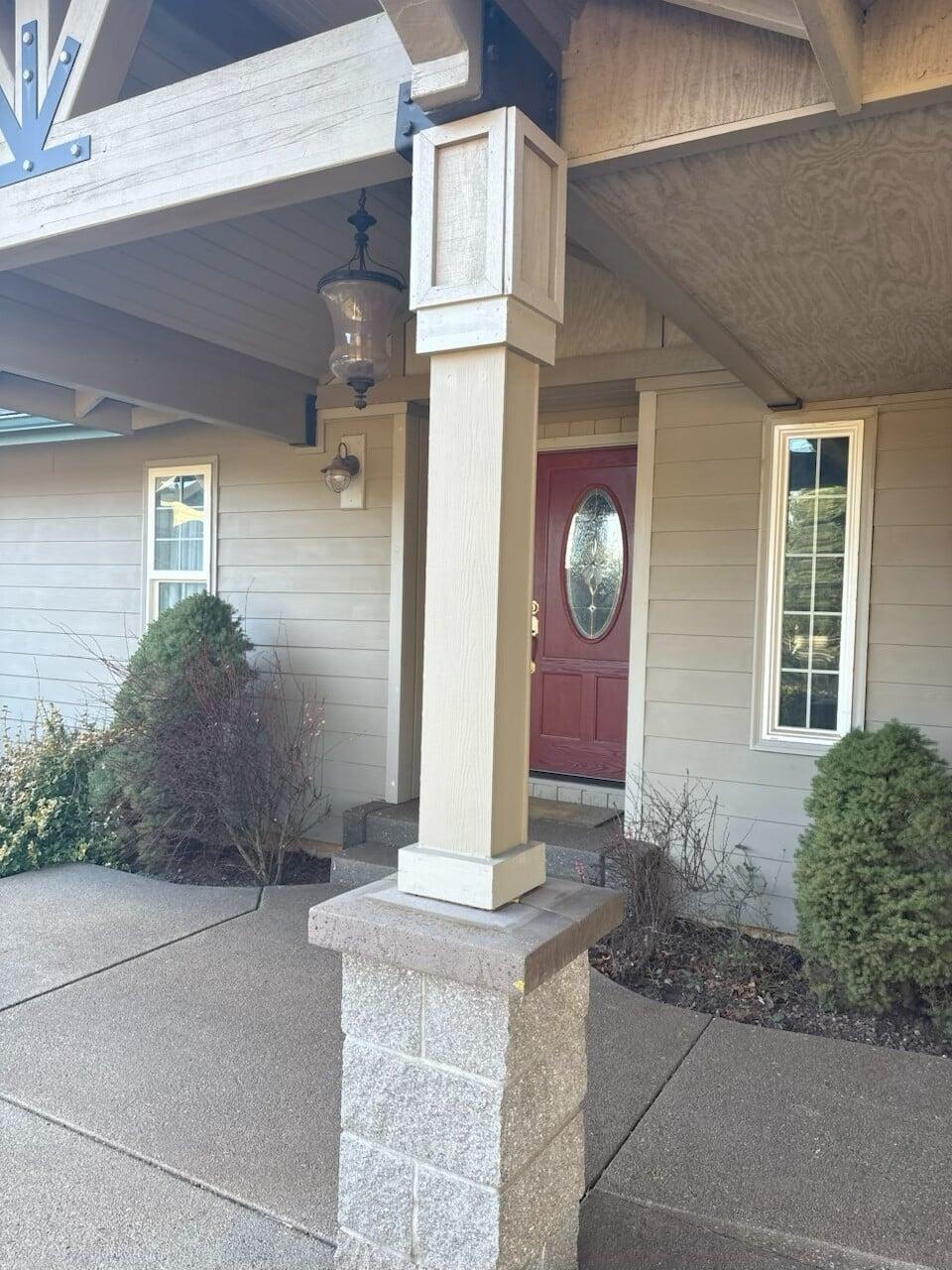 Replaced rotten lower pillars